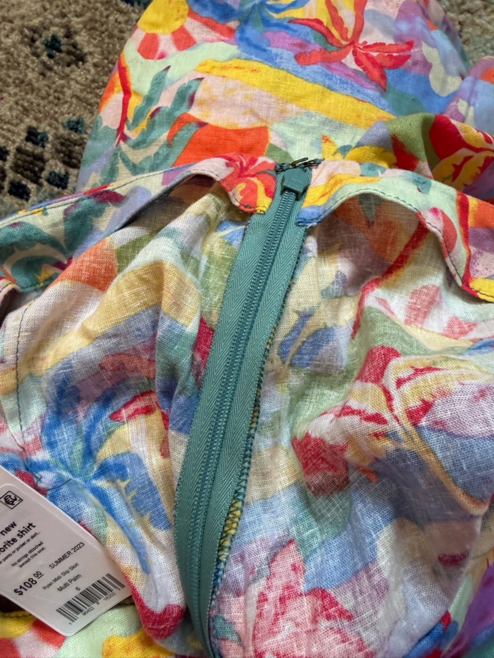 Marine Layer Ryan Palm Print skirt - Picture 3 of 7